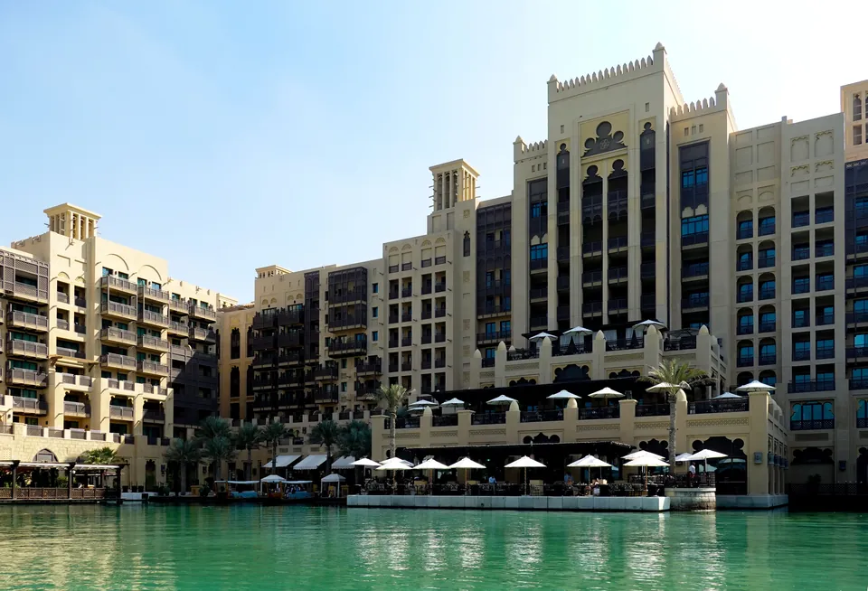 Mina A’Salam hotel on the Madinat Jumeirah waterway, Dubai