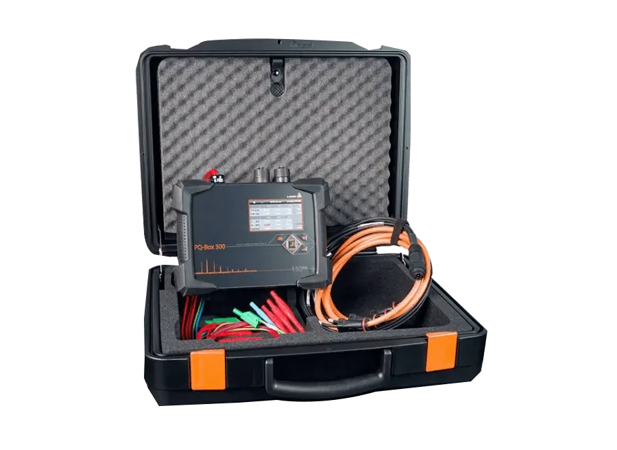 PQ-Box power quality analyser kit in its carry case